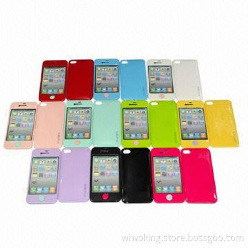 Cover Case for iPhone 4/4S, Front and Back, Made of Polycarbonate Material